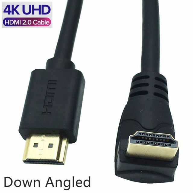 HDMI 2.0 Male-to-Male Angled Extension Cable