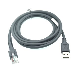 USB-A to RJ50 10P10C Barcode Scanner Data Cable