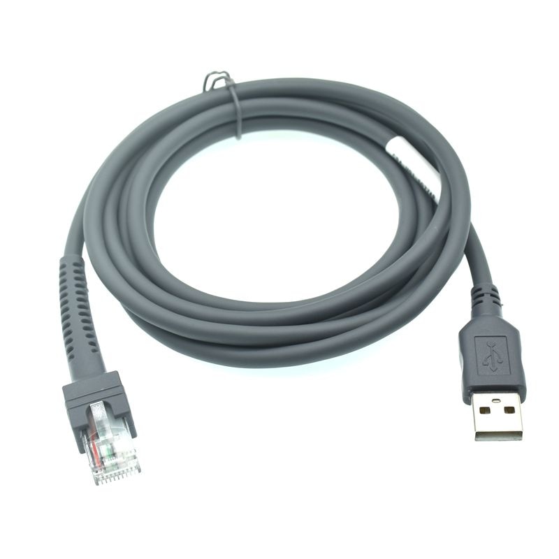 USB-A to RJ50 10P10C Barcode Scanner Data Cable