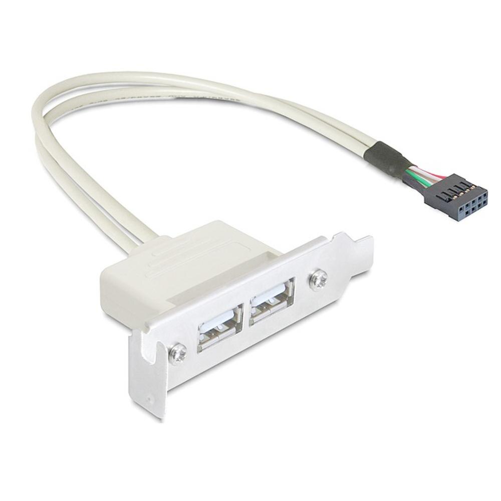 USB 2.0 Type-A Female Back-Panel to Motherboard 9-Pin Cable